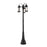 Z-Lite Roundhouse 3 Light 102" Outdoor Post Mount, Black/Seedy