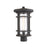 Z-Lite Jordan 1 Light 10" Outdoor Post Mount, Bronze/Clear Seedy - 570PHB-ORB