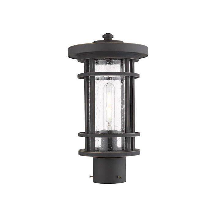 Z-Lite 1 Light Jordan 8" Outdoor Post Light, Bronze - 570PHM-ORB