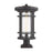 Z-Lite Jordan 1 Light 12" Outdoor Pier Mount, Bronze/Clear - 570PHXL-533PM-ORB