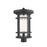 Z-Lite Jordan 1 Light Outdoor Post Mount, Black/Clear Seedy - 570PHXL-BK