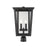 Z-Lite 2 Light Seoul 11" Outdoor Post Mount Fixture, Black - 571PHBR-BK