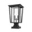 Z-Lite 2 Light Seoul 11" Outdoor Square Pier Mount, Black - 571PHBS-SQPM-BK