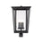 Z-Lite 3 Light Seoul Outdoor Post Mount Fixture, Black - 571PHXLR-BK