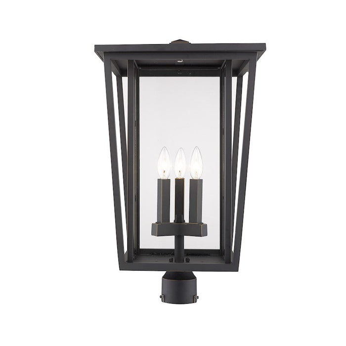 Z-Lite 3 Light Seoul Outdoor Post Light, Bronze - 571PHXLR-ORB