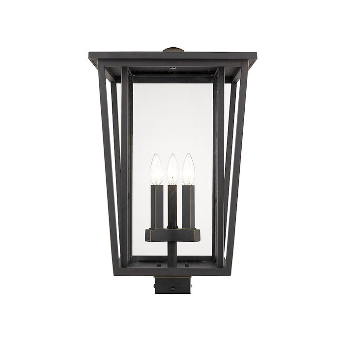 Z-Lite 3 Light Seoul 14" Outdoor Post Light, Bronze - 571PHXLS-ORB