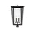 Z-Lite Seoul 4 Light Outdoor Post Mount Fixture, Black/Clear