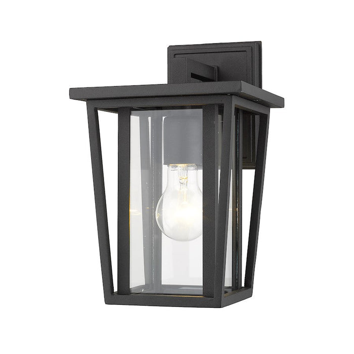 Z-Lite 1 Light Seoul 7" Outdoor Wall Sconce, Black - 571S-BK