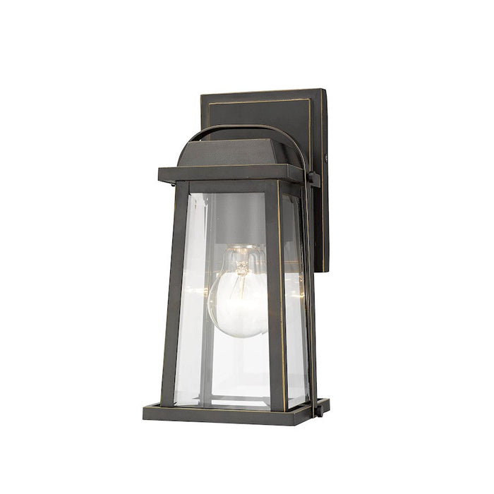 Z-Lite 1 Light Millworks 5" Outdoor Wall Sconce, Oil Rubbed Bronze - 574S-ORB