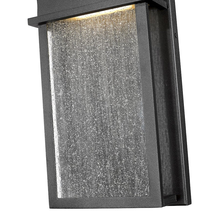 Z-Lite Eclipse 2 Light Outdoor Wall Sconce, Black/Seedy