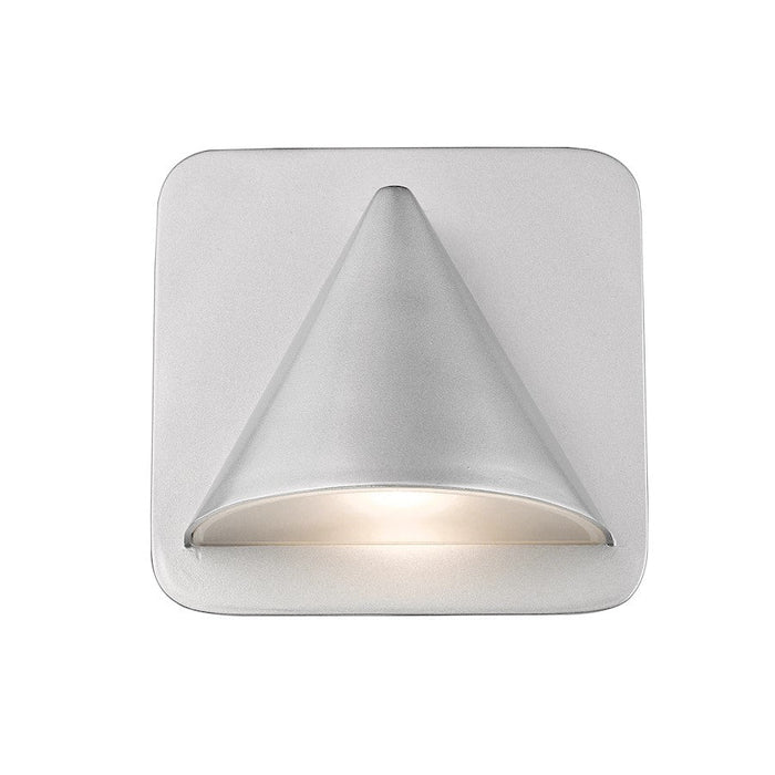 Z-Lite 1 Light Obelisk 6" Outdoor Wall Sconce, Silver - 578SL-LED