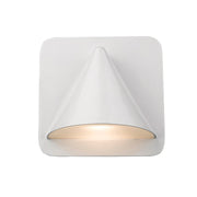 Z-Lite Obelisk 1 Light Outdoor Wall Sconce, White/Sand-blast glass - 578WH-LED
