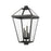 Z-Lite Talbot 4 Light Outdoor Post Mount, Black/Clear Beveled