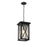 Z-Lite Brookside 1 Light Outdoor Chain Mount Ceiling, Black/Seedy