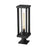 Z-Lite Glenwood 1 Light Outdoor Pier Mount, Black