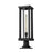 Z-Lite Glenwood 1 Light Outdoor Pier Mount, Black