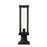 Z-Lite Glenwood 1 Light Outdoor Pier Mount, Black