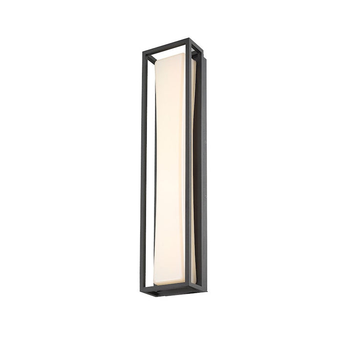 Z-Lite Baden 1 Light Outdoor Wall Sconce in Black/White