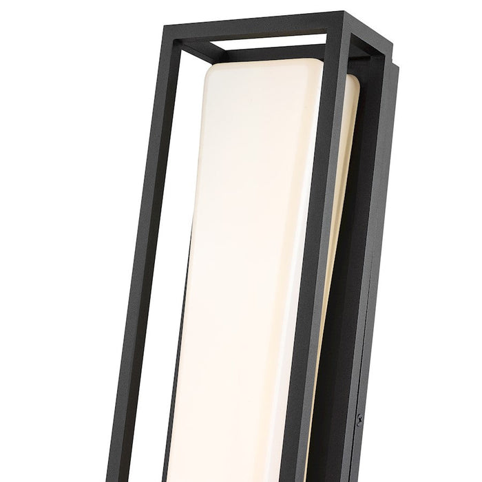 Z-Lite Baden 1 Light Outdoor Wall Sconce in Black/White