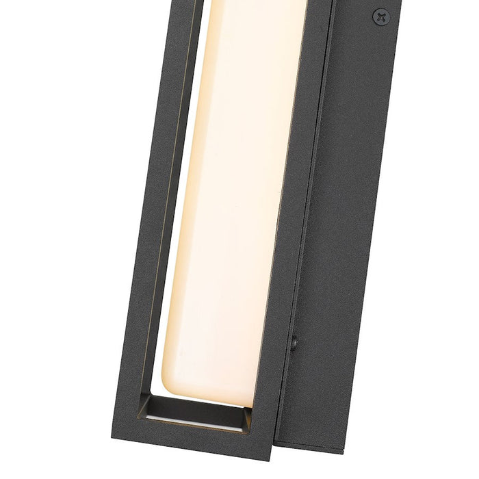 Z-Lite Baden 1 Light Outdoor Wall Sconce in Black/White