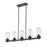 Z-Lite Tahoe 5 Light Outdoor Linear in Matte Black/Clear - 588-5L-BK