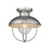 Z-Lite Ansel 1 Light Outdoor Flush Ceiling Mount, Galvanized - 590F-GV