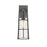 Z-Lite Helix 1 Light Outdoor Wall Sconce in Black/Clear Seedy