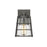 Z-Lite Helix 1 Light Outdoor Wall Sconce in Black/Clear Seedy