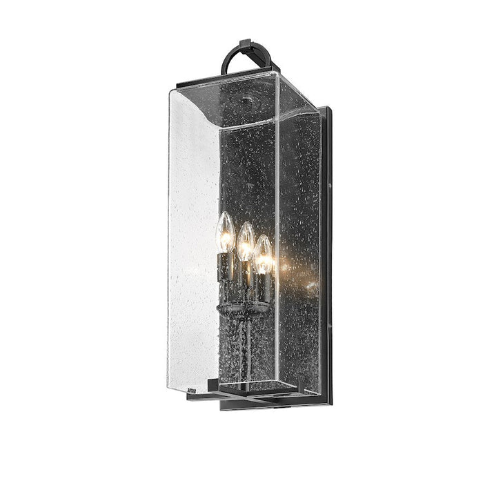 Z-Lite Sana 3 Light Outdoor Wall Sconce, Black