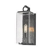 Z-Lite Sana 1 Light Outdoor Wall Sconce, Black/Seedy - 592M-BK