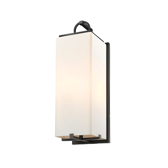 Z-Lite Sana 3 Light Outdoor Wall Sconce, Black