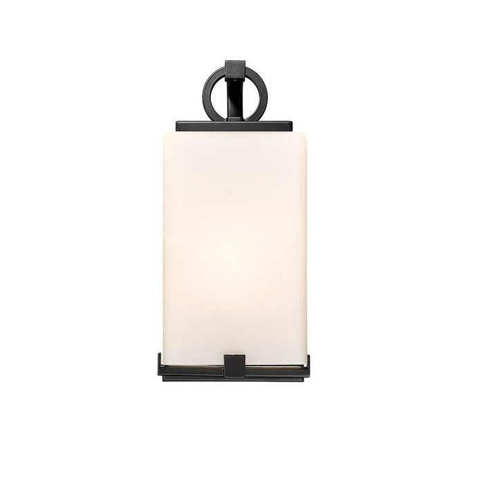 Z-Lite Sana 1 Light  Outdoor Wall Sconce, Black