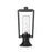 Z-Lite Sheridan 1 Light Outdoor Pier Mt, Round, BK/Seed