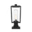 Z-Lite Sheridan 1 Light Outdoor Pier Mt, Round, BK/Seed