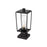 Z-Lite Sheridan 1 Light Outdoor Pier Mt, Round, BK/Seed