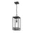 Z-Lite Nuri 1 Light Outdoor Ceiling Mount, Black/Clear