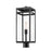 Z-Lite Nuri 1 Light 21.50" Outdoor Post Mount, Black/Clear - 596PHBR-BK