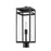 Z-Lite Nuri 1 Light Outdoor Post Mount in Black/Clear