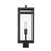 Z-Lite Nuri 1 Light Outdoor Post Mount in Black/Clear