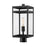 Z-Lite Nuri 1 Light 17.75" Outdoor Post Mount, Black/Clear - 596PHMR-BK