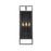 Z-Lite Lucian 3 Light Outdoor Wall Sconce in Black/Clear