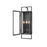 Z-Lite Lucian 3 Light Outdoor Wall Sconce in Black/Clear