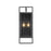 Z-Lite Lucian 2 Light Outdoor Wall Sconce in Black/Clear