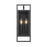 Z-Lite Lucian 2 Light Outdoor Wall Sconce in Black/Clear