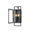 Z-Lite Lucian 2 Light Outdoor Wall Sconce in Black/Clear