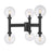 Z-Lite Laurent 6 Light Outdoor Post Mount, Black/Clear - 599MP6-BK