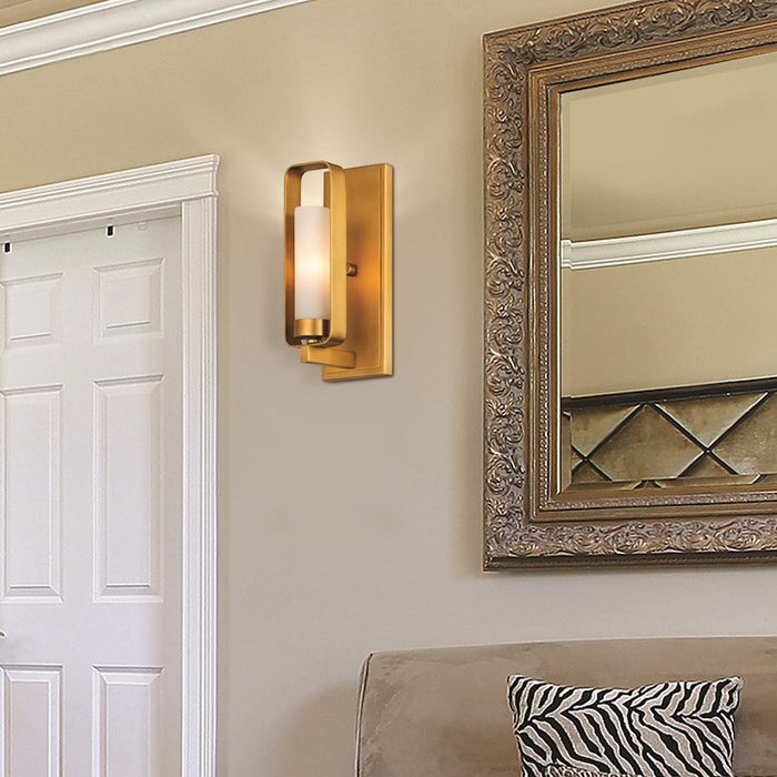 Z-Lite Aideen 1 Light Wall Sconce, Tawny Brass