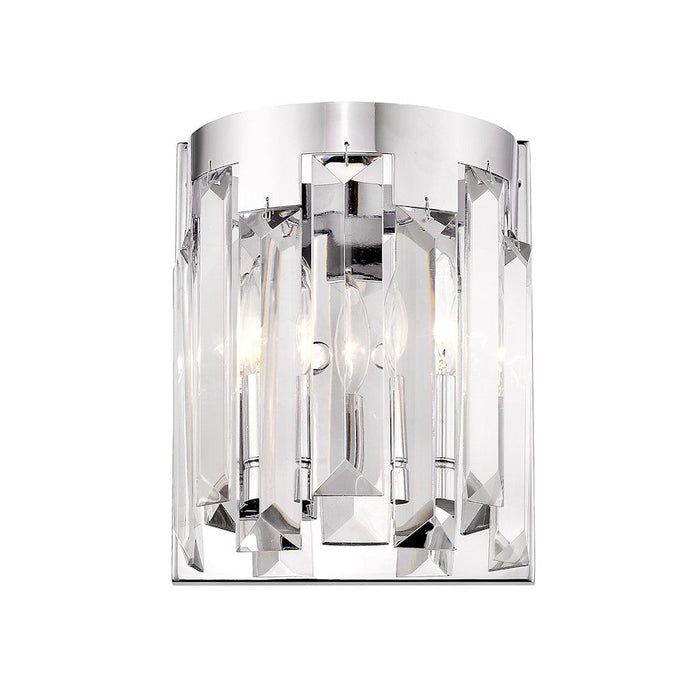 Z-Lite Cormac 2 Light Chandelier, Chrome/Clear - 6009-2S-CH