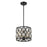 Z-Lite Dealey Chandelier, Black, Black/Clear Crystal