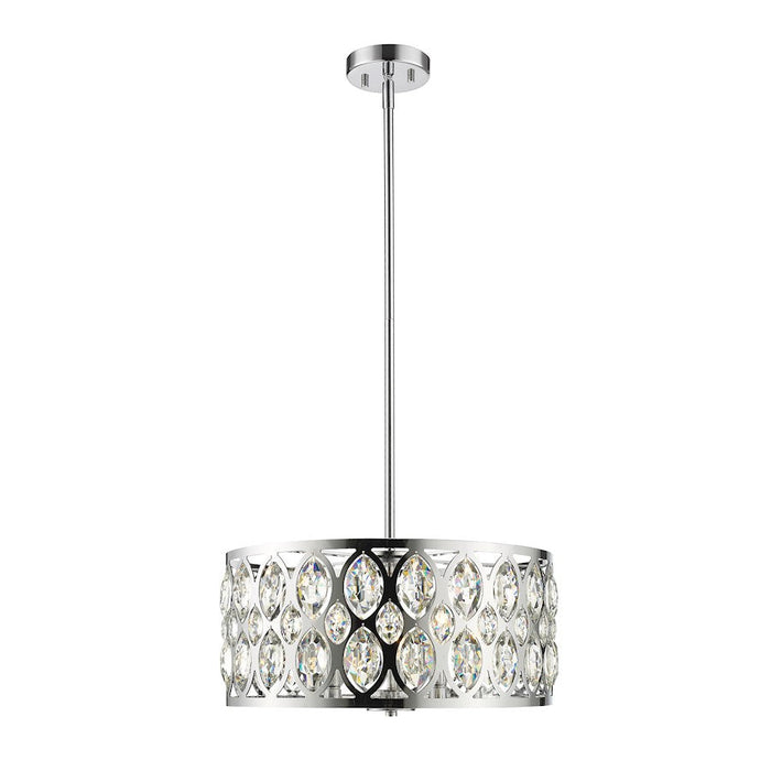 Z-Lite Dealey 5 Light Chandelier, Chrome/Clear - 6010-20CH